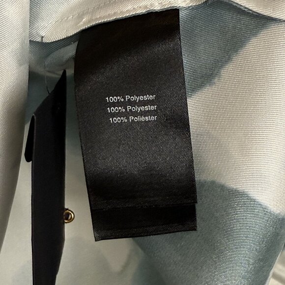 NWT Donna Karan New York Floral Tie-Neck Blouse, S - Picture 8 of 12